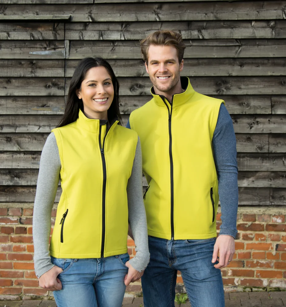 Herren 2-Lagen Softshell Gilet "Printable"