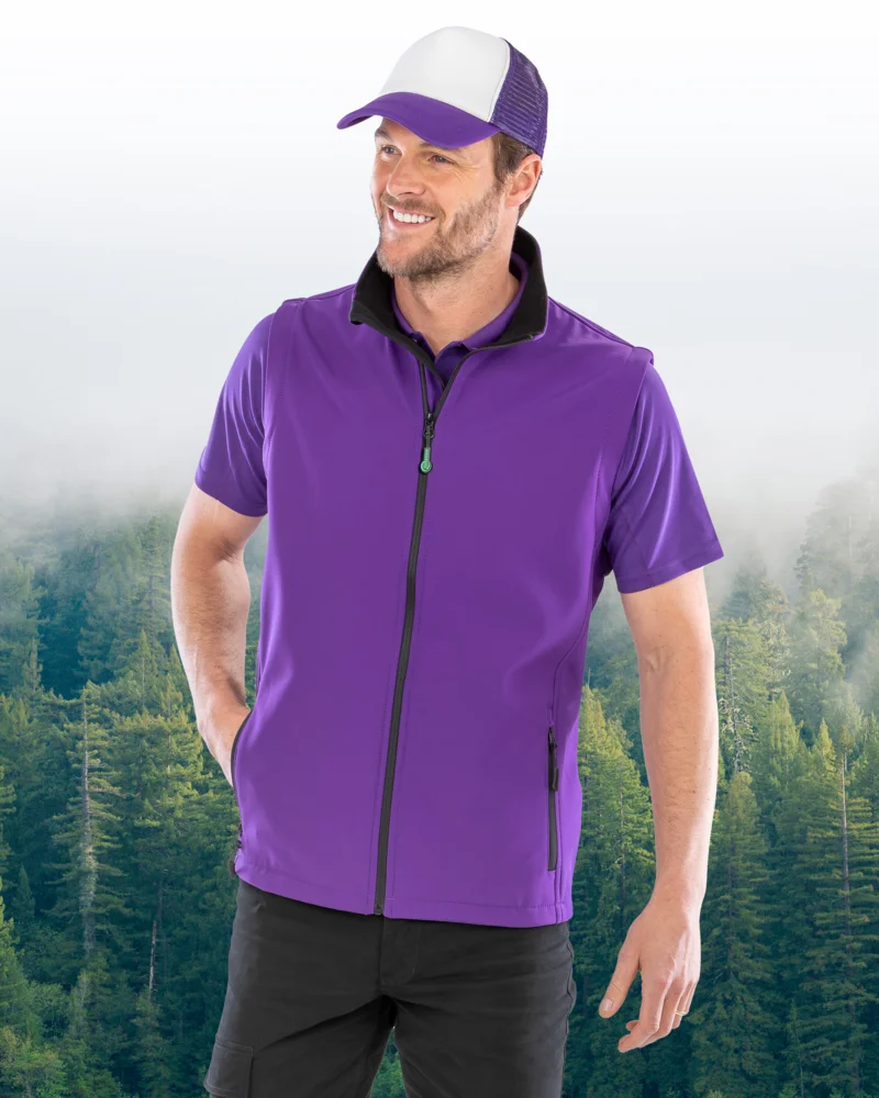 Herren 2-Lagen Softshell Gilet "Printable"
