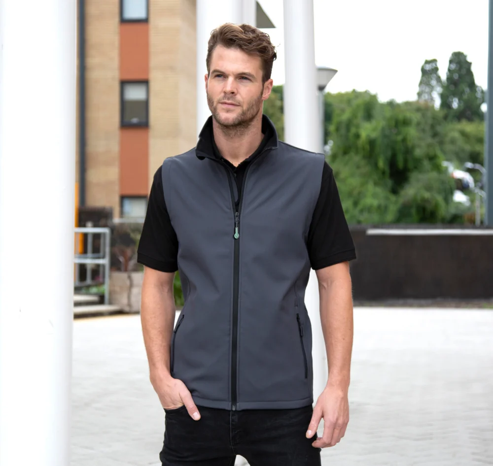 Herren 2-Lagen Softshell Gilet "Printable"