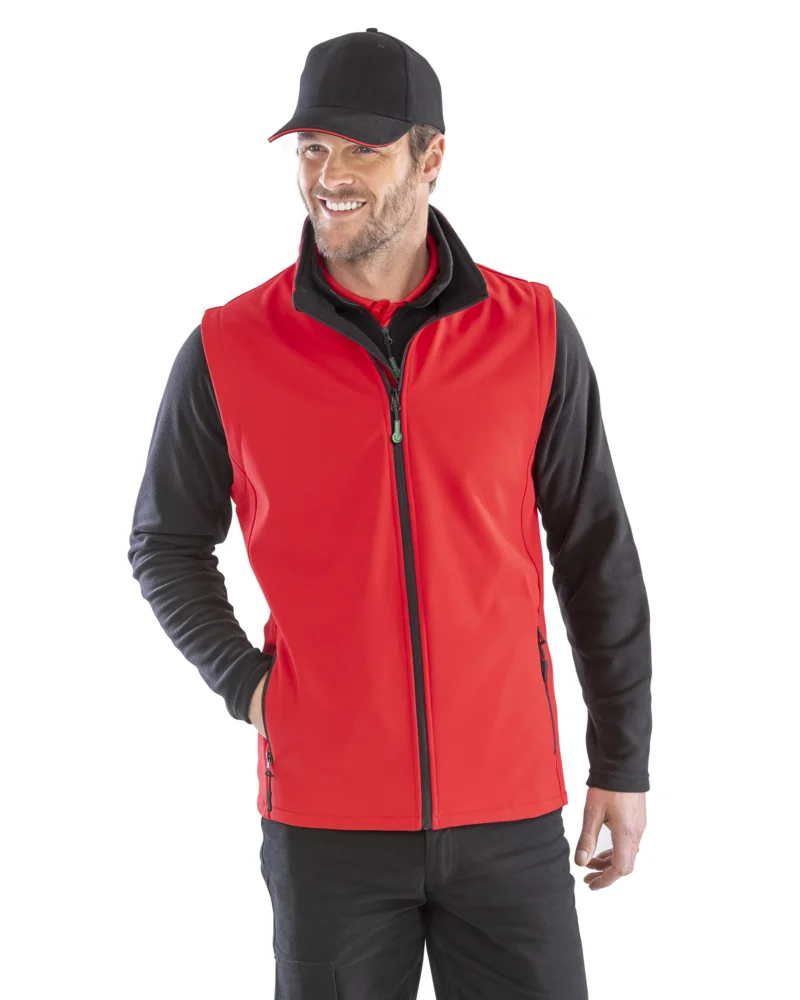 Herren 2-Lagen Softshell Gilet "Printable"