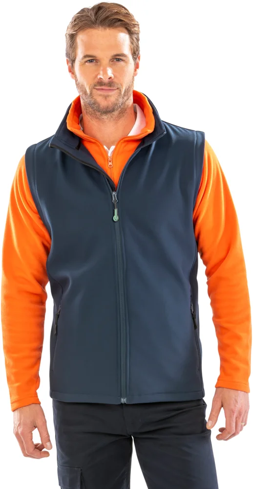 Herren 2-Lagen Softshell Gilet "Printable"
