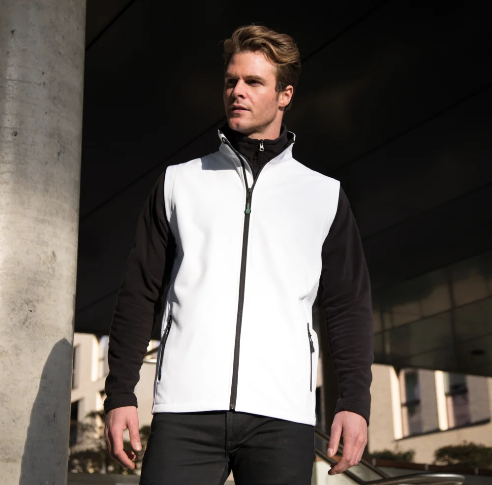 Herren 2-Lagen Softshell Gilet "Printable"