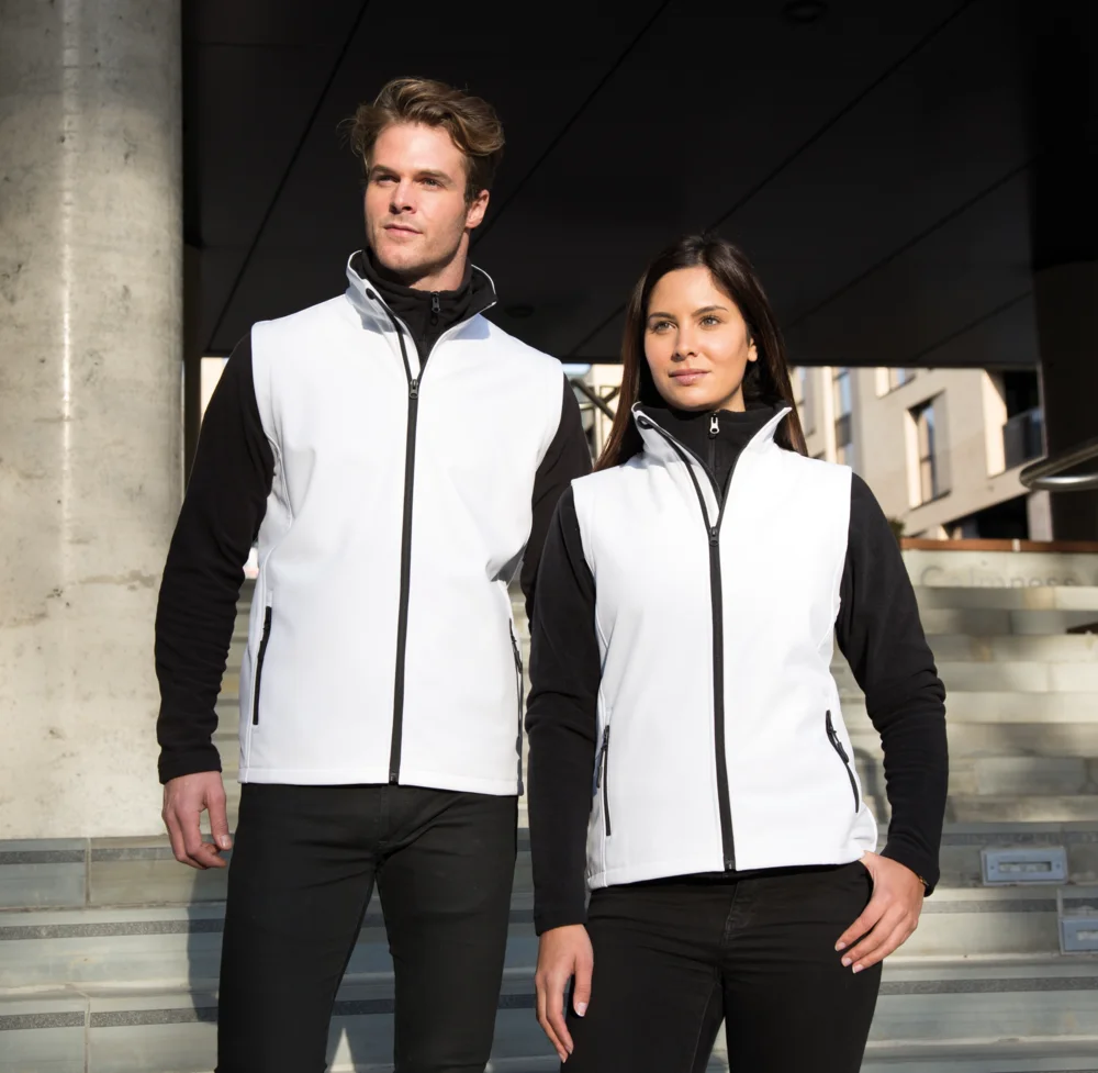 Herren 2-Lagen Softshell Gilet "Printable"