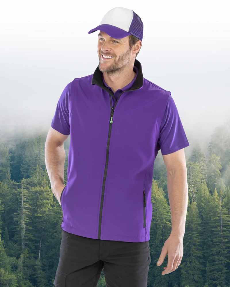 Herren 2-Lagen Softshell Gilet "Printable"