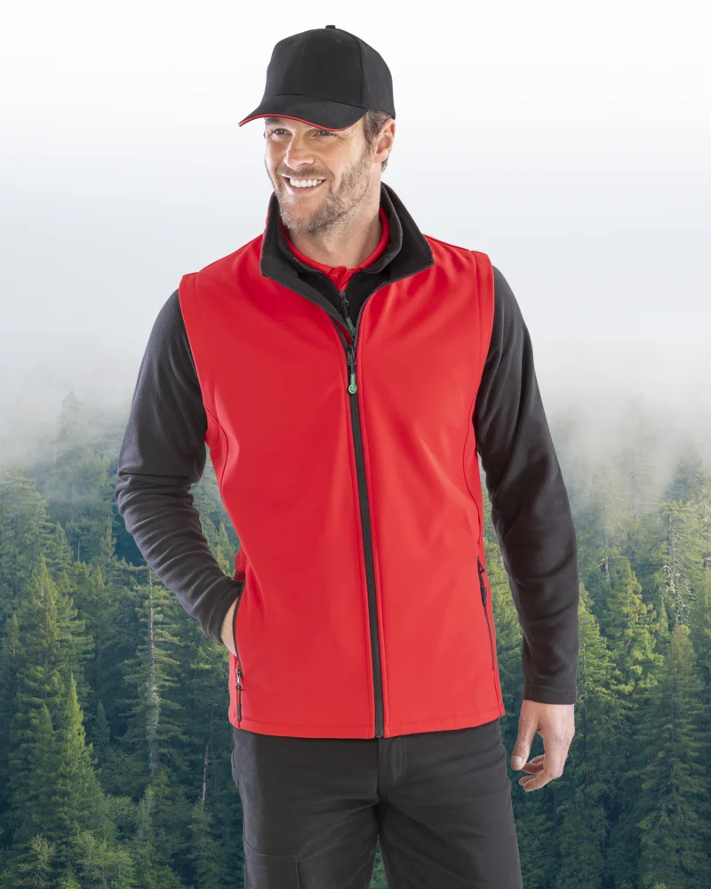 Herren 2-Lagen Softshell Gilet "Printable"