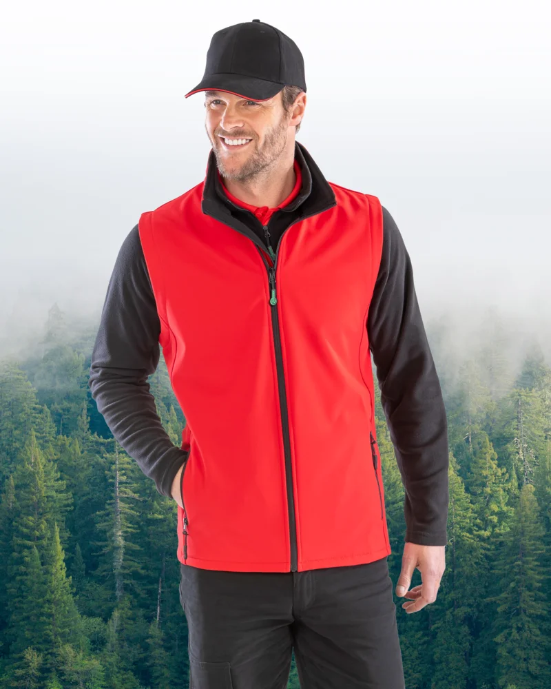 Herren 2-Lagen Softshell Gilet "Printable"
