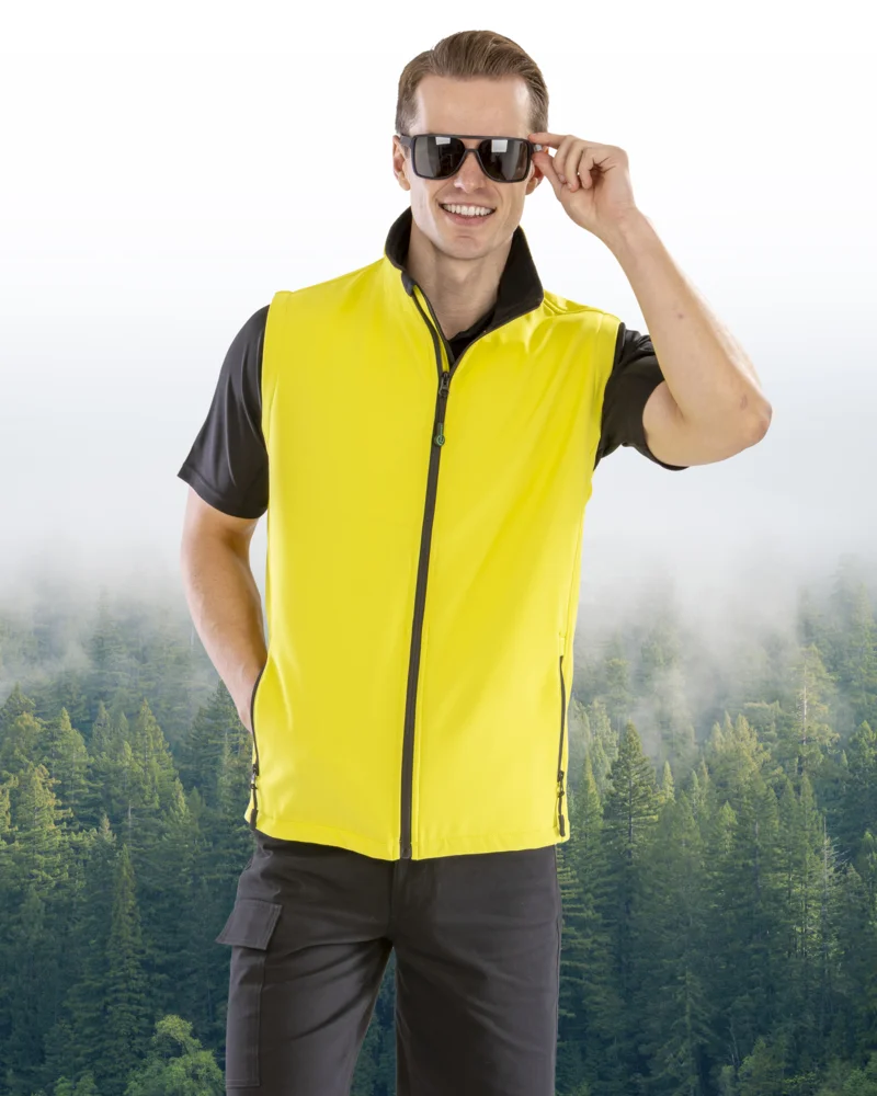 Herren 2-Lagen Softshell Gilet "Printable"