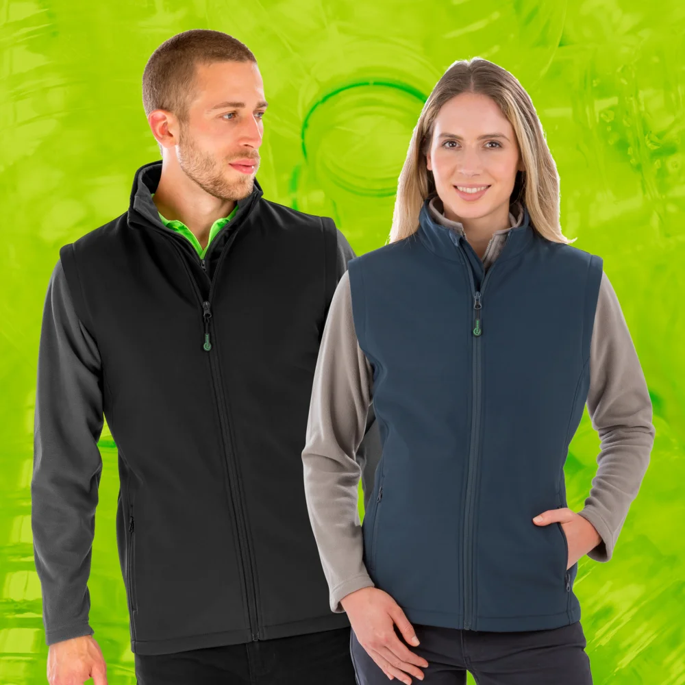 Men's 2-Layer Softshell Vest Printable