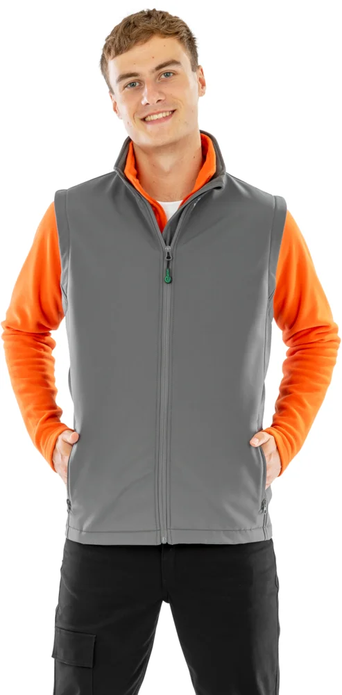 Men's 2-Layer Softshell Vest Printable