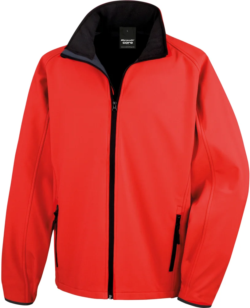 Herren 2-Lagen Softshell Jacke "Printable"