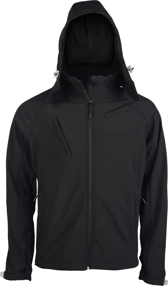 Herren 3-Lagen Kapuzen Softshell Jacke