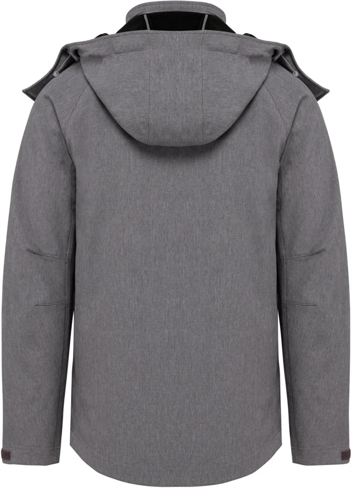 Herren 3-Lagen Kapuzen Softshell Jacke