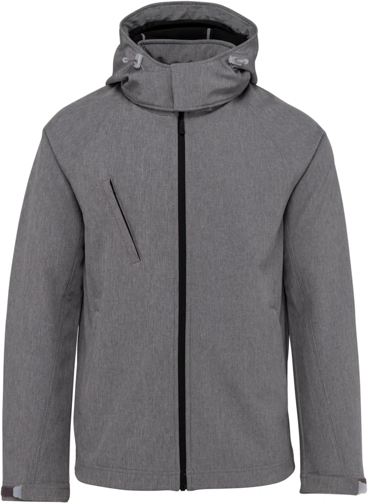 Herren 3-Lagen Kapuzen Softshell Jacke