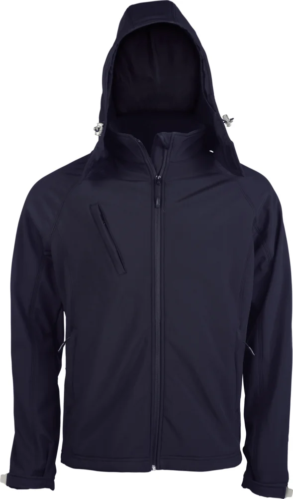 Herren 3-Lagen Kapuzen Softshell Jacke