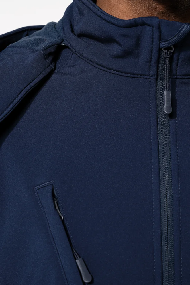 Herren 3-Lagen Kapuzen Softshell Jacke