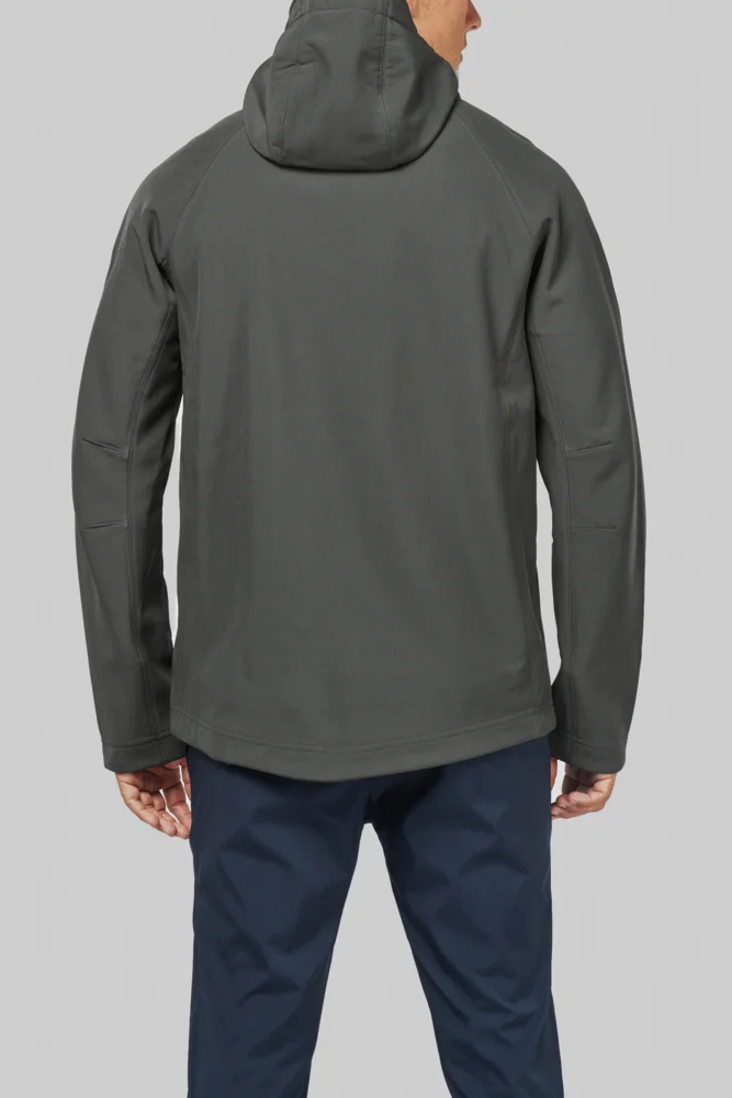 Herren 3-Lagen Kapuzen Softshell Jacke