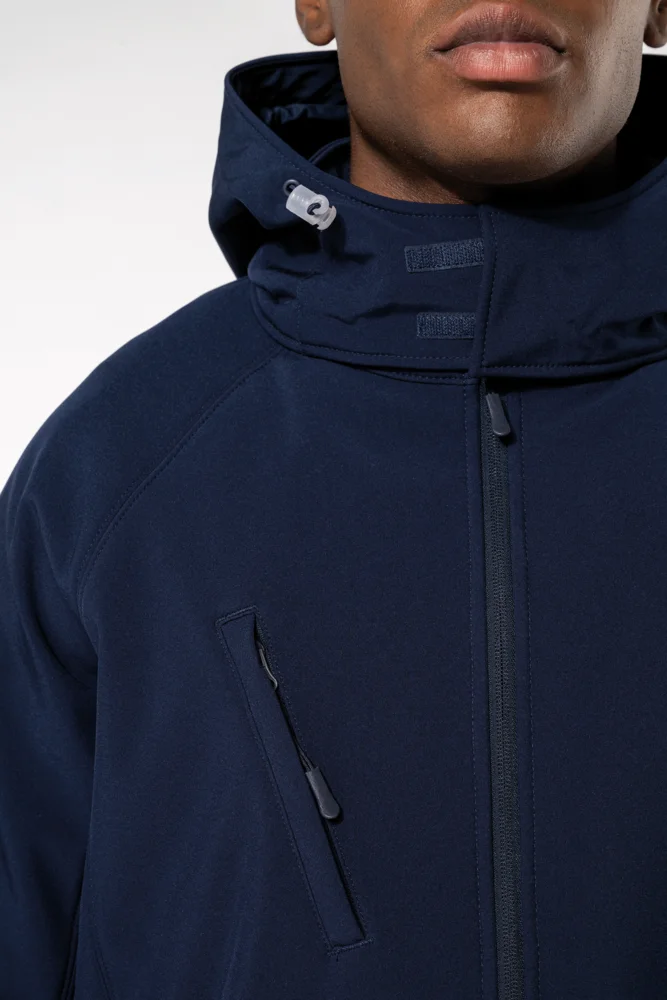 Herren 3-Lagen Kapuzen Softshell Jacke