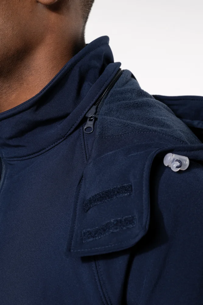 Herren 3-Lagen Kapuzen Softshell Jacke