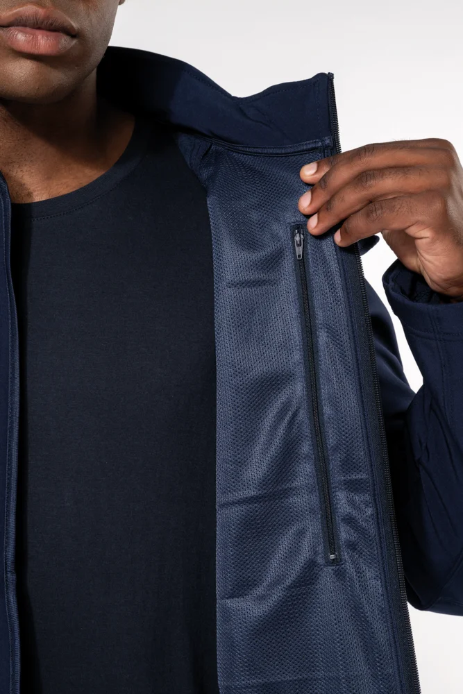 Herren 3-Lagen Kapuzen Softshell Jacke