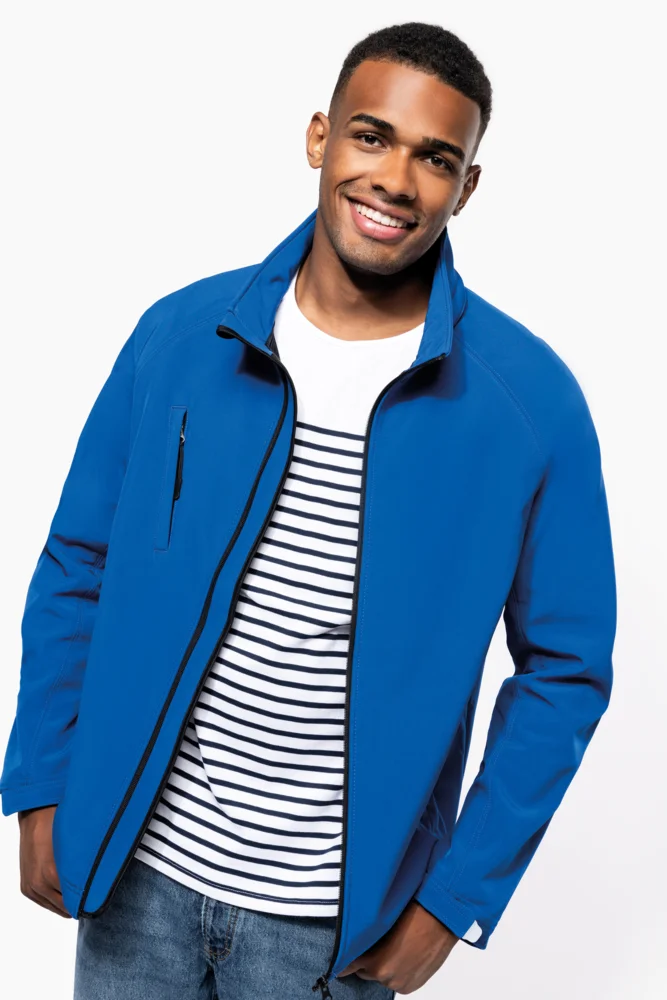Herren 3-Lagen Kapuzen Softshell Jacke