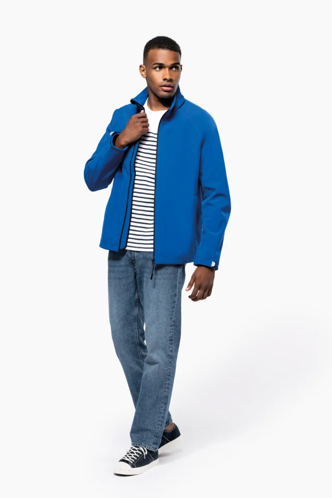 Herren 3-Lagen Kapuzen Softshell Jacke