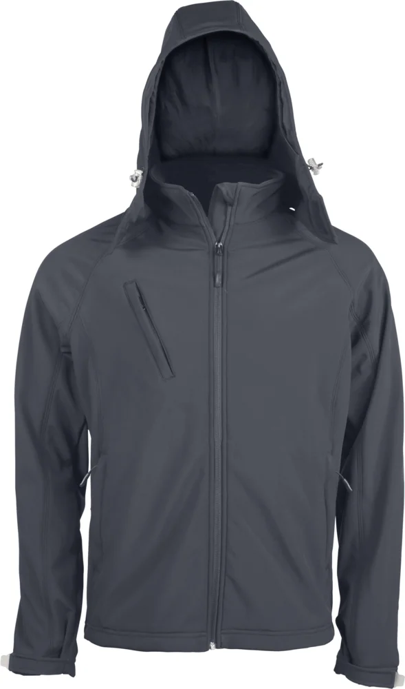Herren 3-Lagen Kapuzen Softshell Jacke