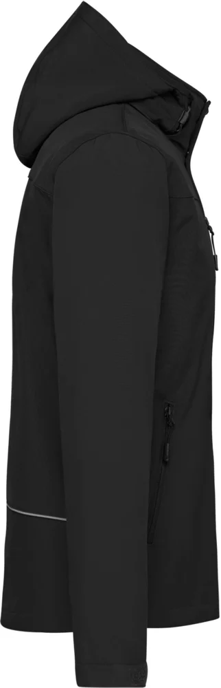 Herren 3-Lagen Kapuzen Softshell Parka