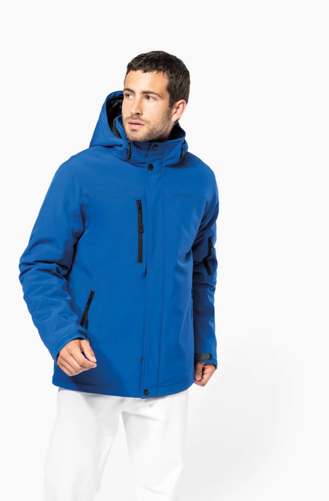Herren 3-Lagen Kapuzen Softshell Parka