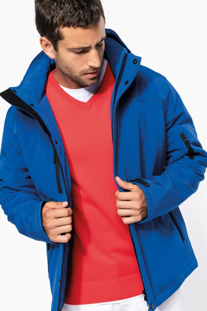 Herren 3-Lagen Kapuzen Softshell Parka