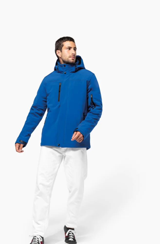 Herren 3-Lagen Kapuzen Softshell Parka