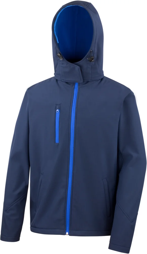 Herren 3-Lagen Softshell Kapuzenjacke