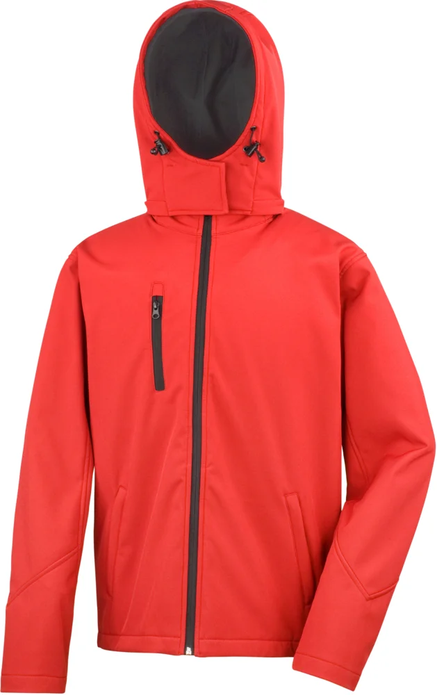 Herren 3-Lagen Softshell Kapuzenjacke