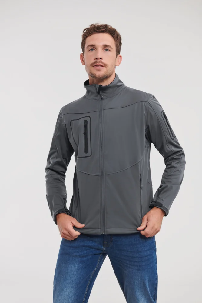 Herren 3-Lagen Sport Softshell Jacke