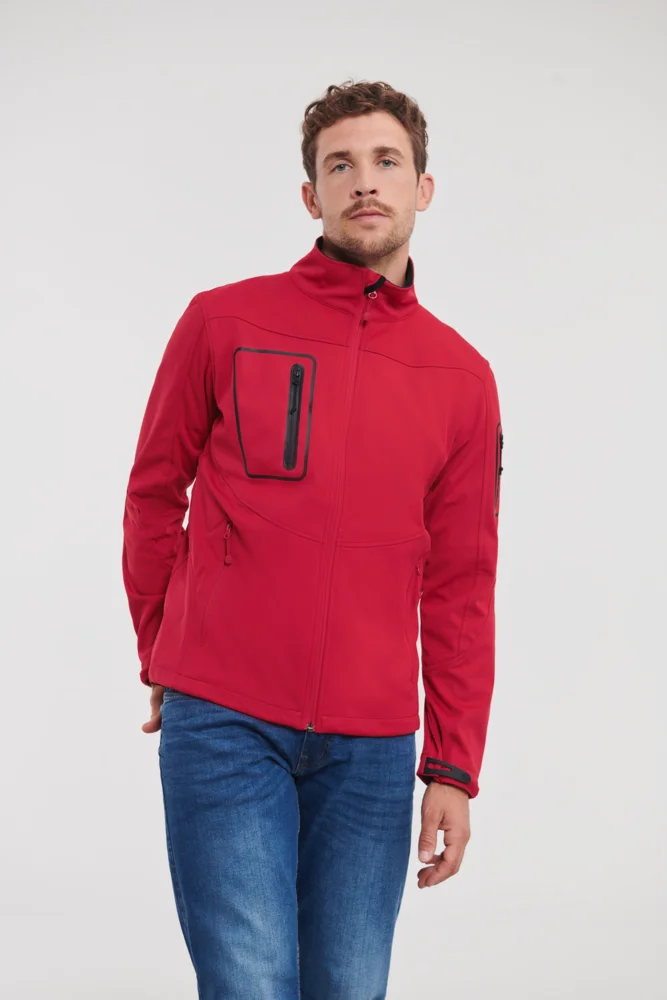 Herren 3-Lagen Sport Softshell Jacke