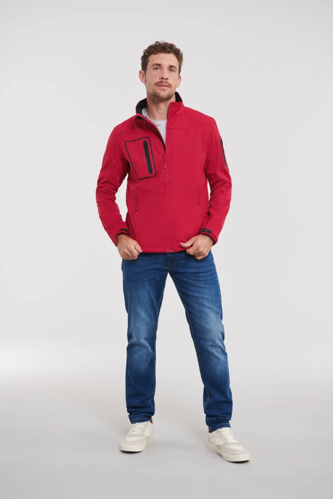 Herren 3-Lagen Sport Softshell Jacke