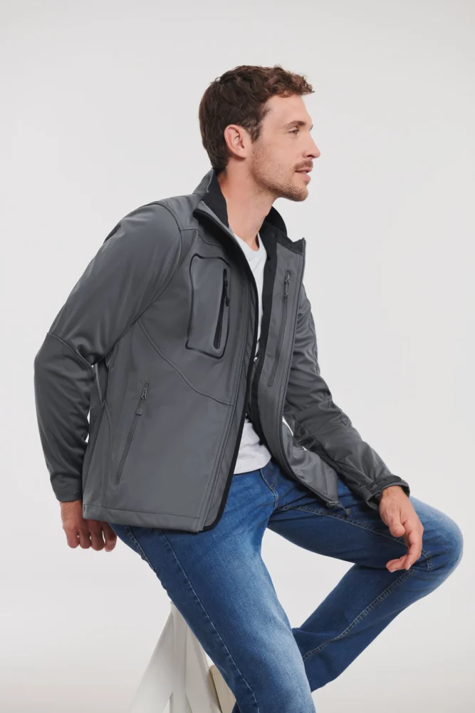 Herren 3-Lagen Sport Softshell Jacke