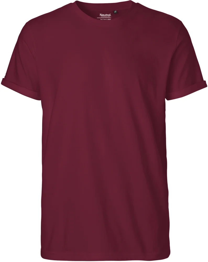 Herren Bio T-Shirt mit Umschlag