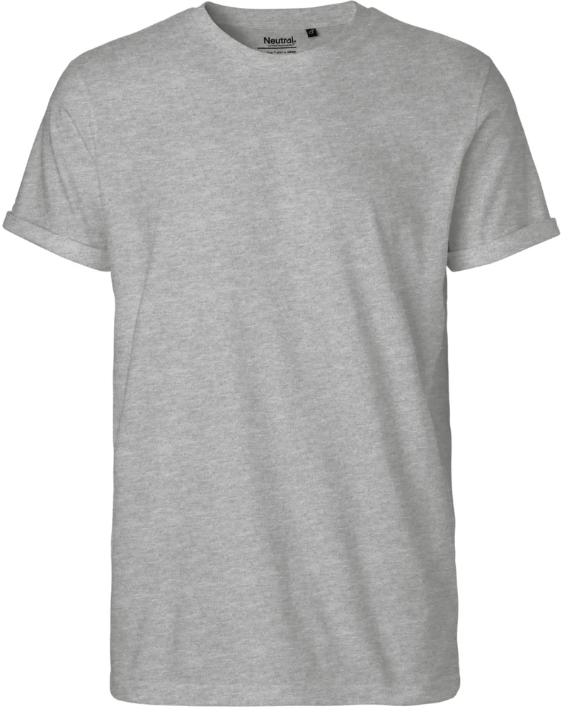 Herren Bio T-Shirt mit Umschlag