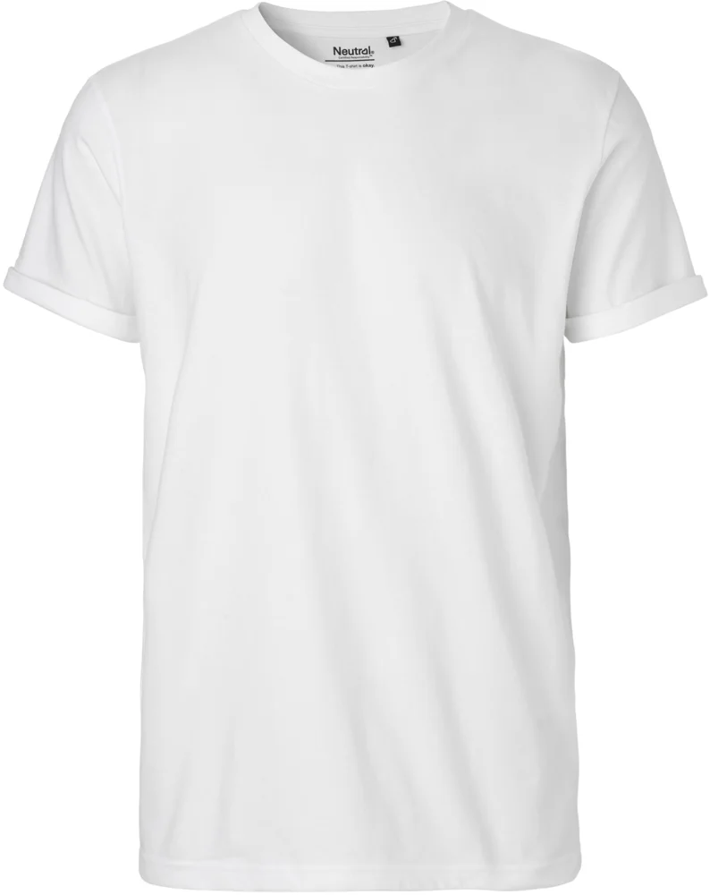 Herren Bio T-Shirt mit Umschlag