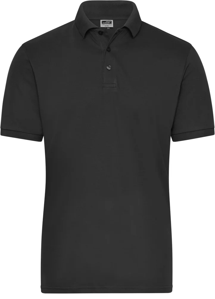 Herren Bio Workwear Stretch Polo - Solid
