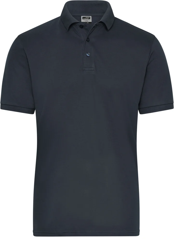 Herren Bio Workwear Stretch Polo - Solid