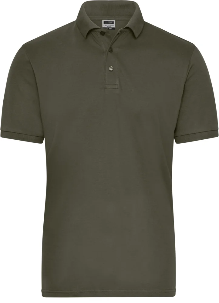 Herren Bio Workwear Stretch Polo - Solid