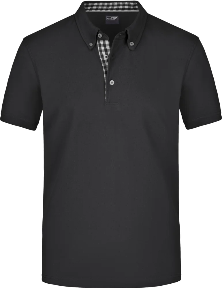 Herren Button-Down Piqué Polo