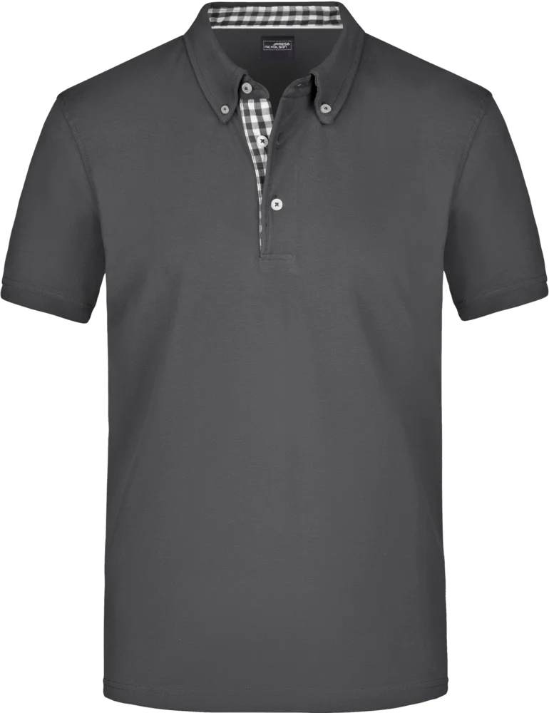 Herren Button-Down Piqué Polo