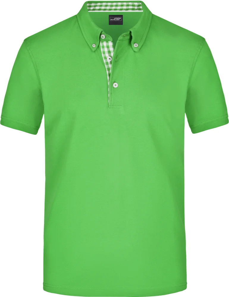 Herren Button-Down Piqué Polo