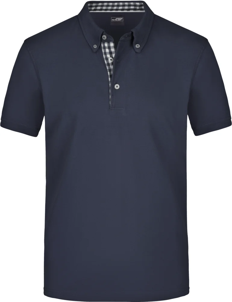 Herren Button-Down Piqué Polo