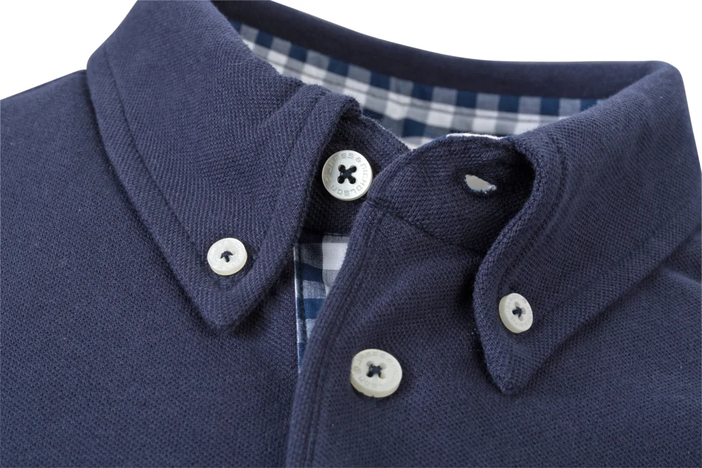 Herren Button-Down Piqué Polo
