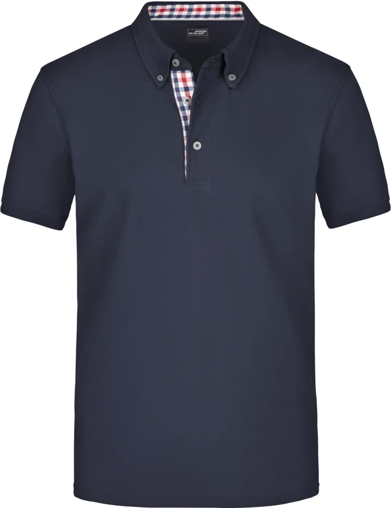 Herren Button-Down Piqué Polo
