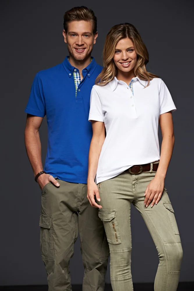 Herren Button-Down Piqué Polo