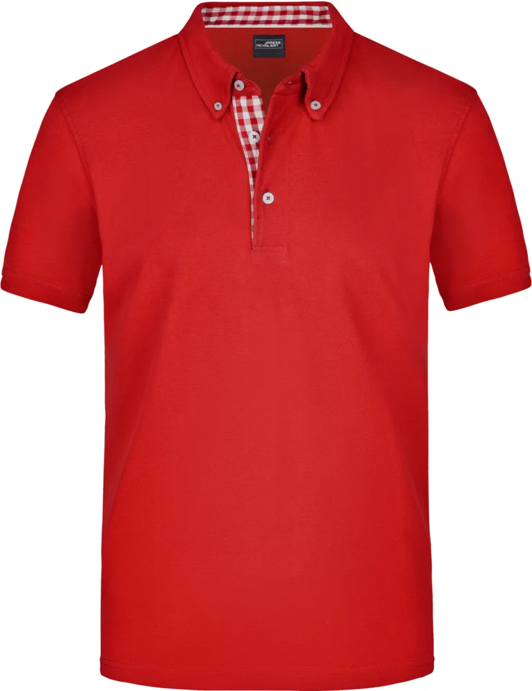 Herren Button-Down Piqué Polo